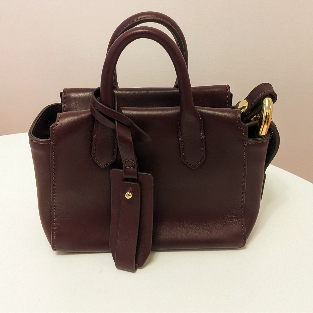 J.Crew Harper Mini Satchel Burgundy